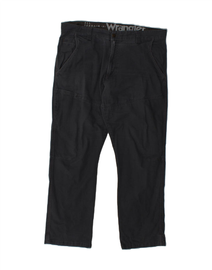 WRANGLER Womens Straight Casual Trousers W36 L30 Grey Cotton Vintage Wrangler and Second-Hand Wrangler from Messina Hembry 