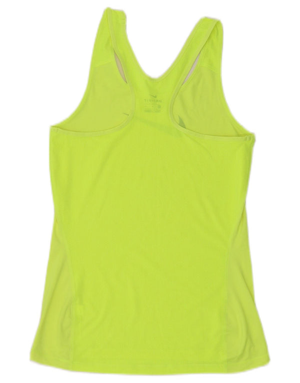 Canotta grafica Nike Dri Fit da donna UK 12 giallo medio