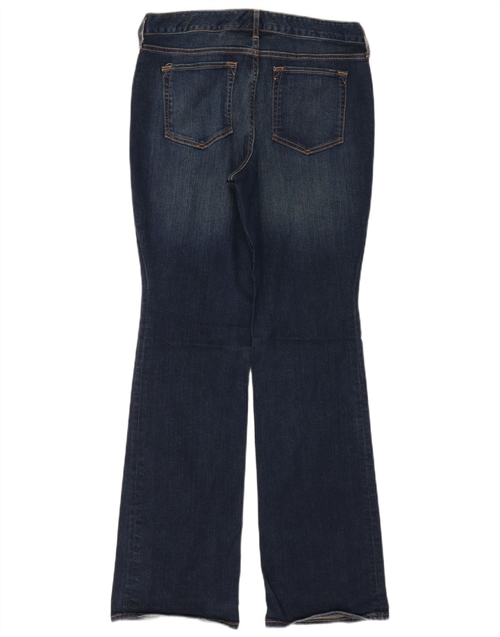 Jeans bootcut curvy da donna EDDIE BAUER US 8 medio W34 L32 blu navy