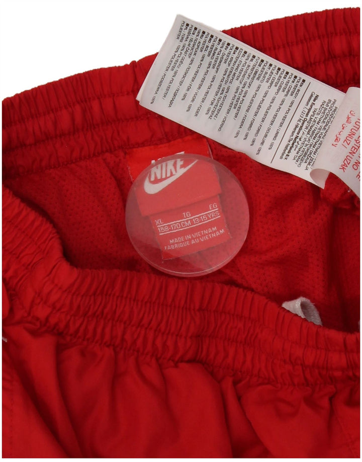 Nike Boys Graphic Sport Shorts 13-14 Years XL Red Polyester