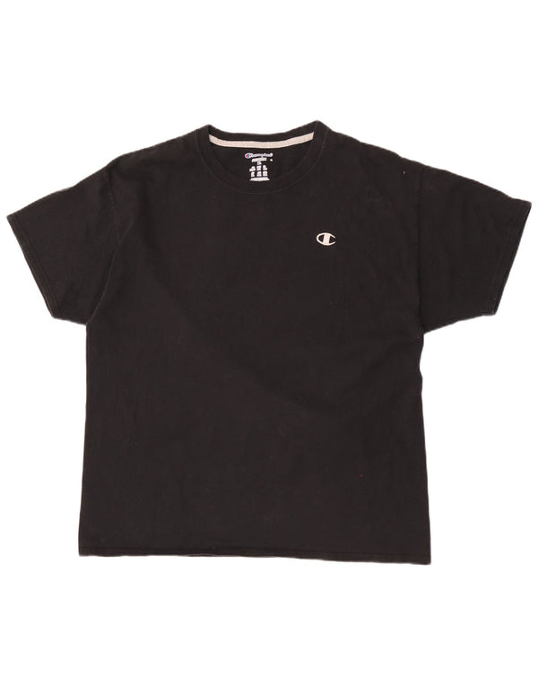 Champion Herre T-Shirt Top XL Sort Bomuld