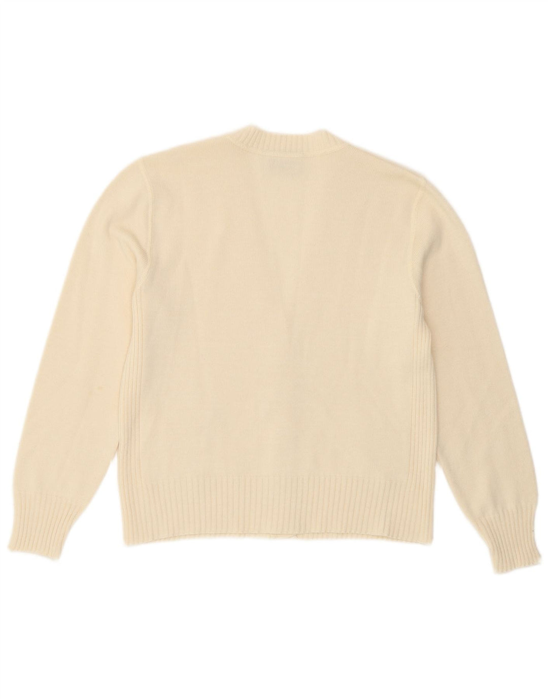 Lucia Womens Cardigan Sweater UK 14 Medium Off White Polyacrylic