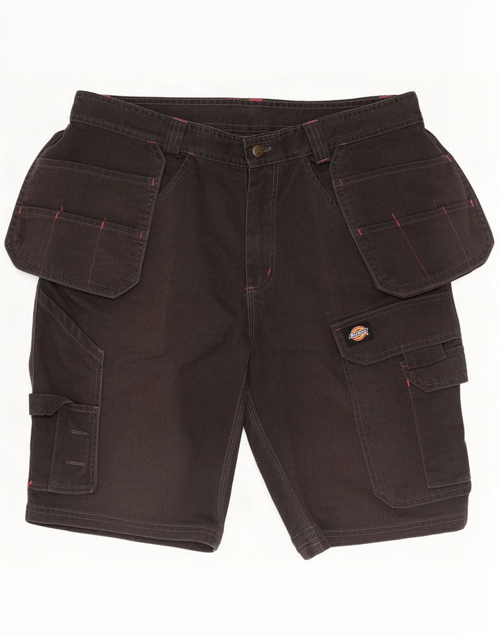 Shorts cargo masculino Dickies W34 grande poliéster preto