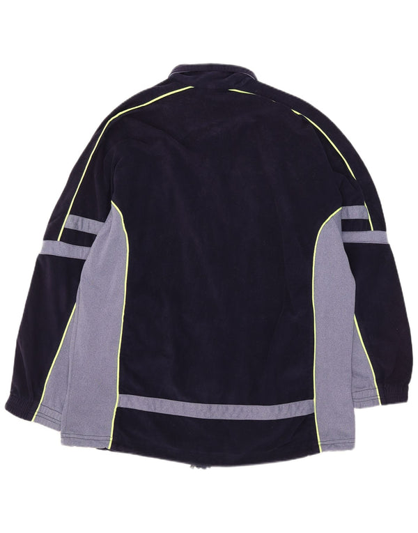 Diadora Chaqueta de chándal de terciopelo para hombre, talla 42, color azul marino