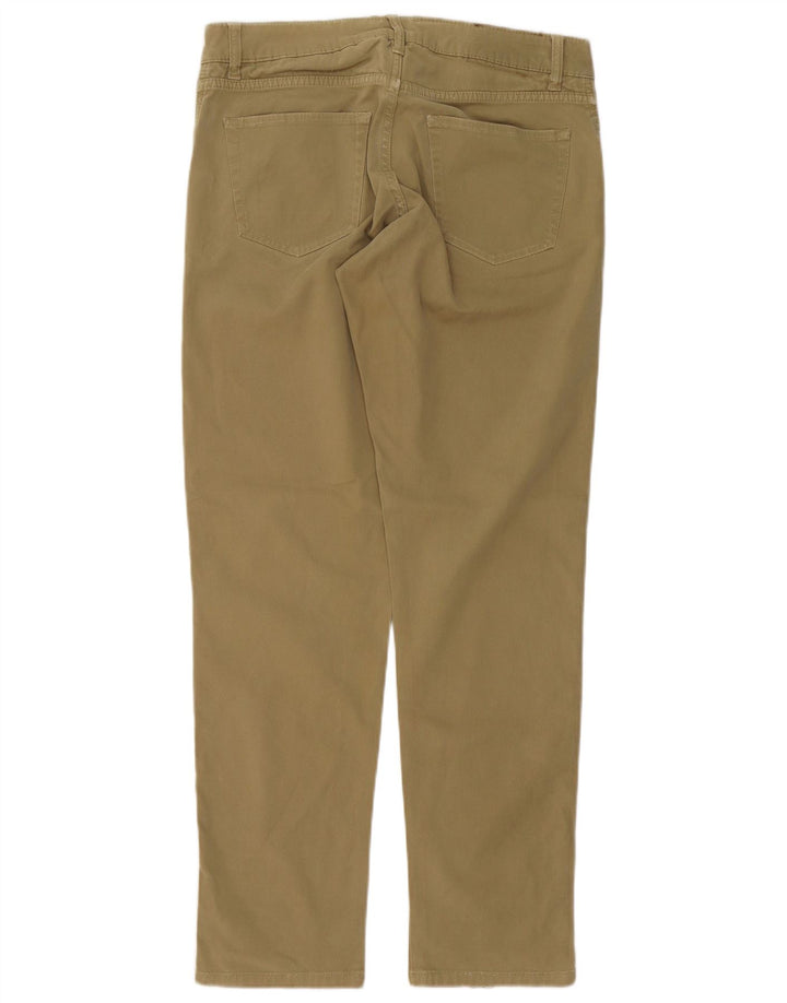 Hackett Mens Slim Casual Trousers W34 L32 Khaki Cotton