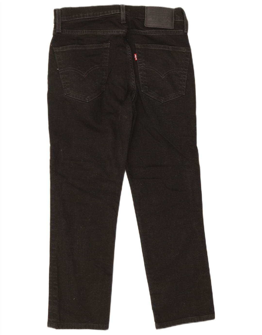 LEVI'S Mens Cropped Straight Jeans W30 L24 Sort