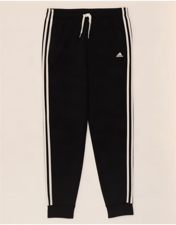 Adidas Boys Tracksuit Trousers Joggers 15-16 Years Black Cotton