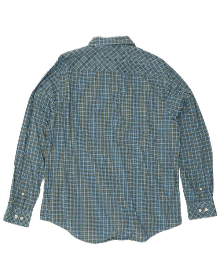 Camicia da uomo Timberland in cotone a quadri grandi blu