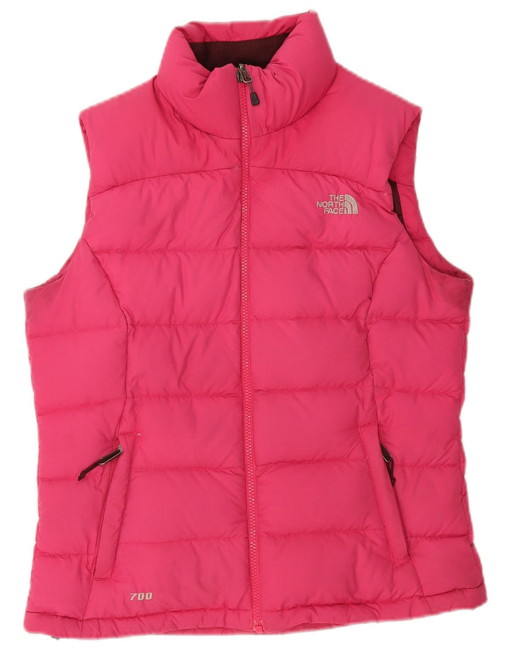 The North Face Womens Padded Gilet UK 10 Small Pink Polyester