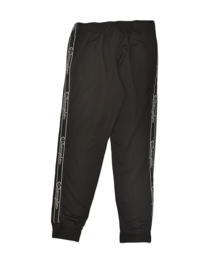 CHAMPION Pantaloni da tuta con grafica da uomo Joggers grandi poliestere nero
