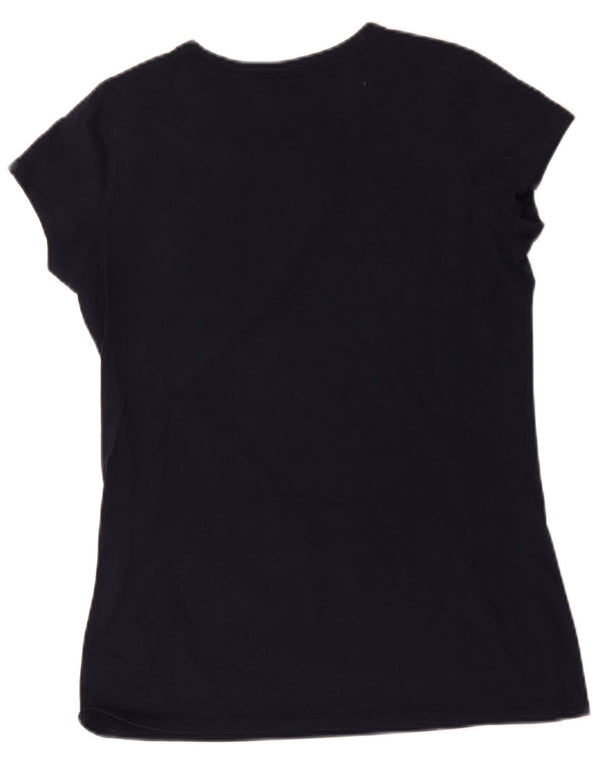 G-Star Damen T-Shirt Top UK 14 Large Marineblau Baumwolle