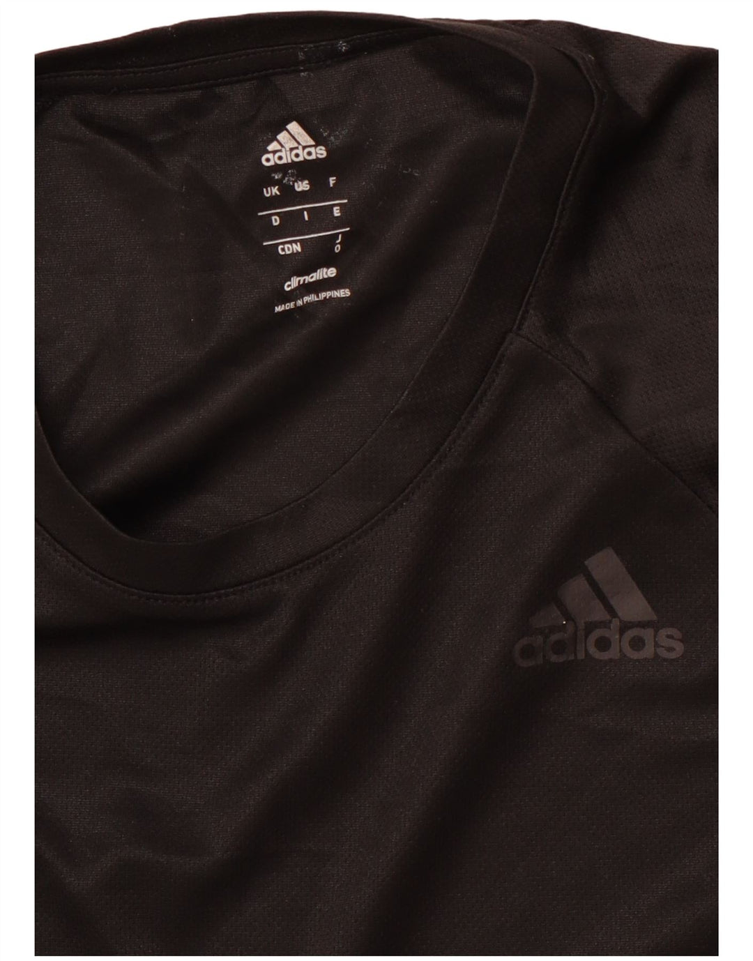 ADIDAS Mens Climalite T-Shirt Top Medium Black Polyester Sports