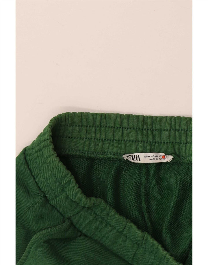 Zara Womens Tracksuit Trousers Joggers UK 12 Medium  Green