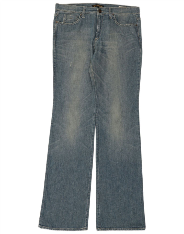 Gianfranco Ferre Womens Graphic Bootcut Jeans W31 L35 Blue Cotton