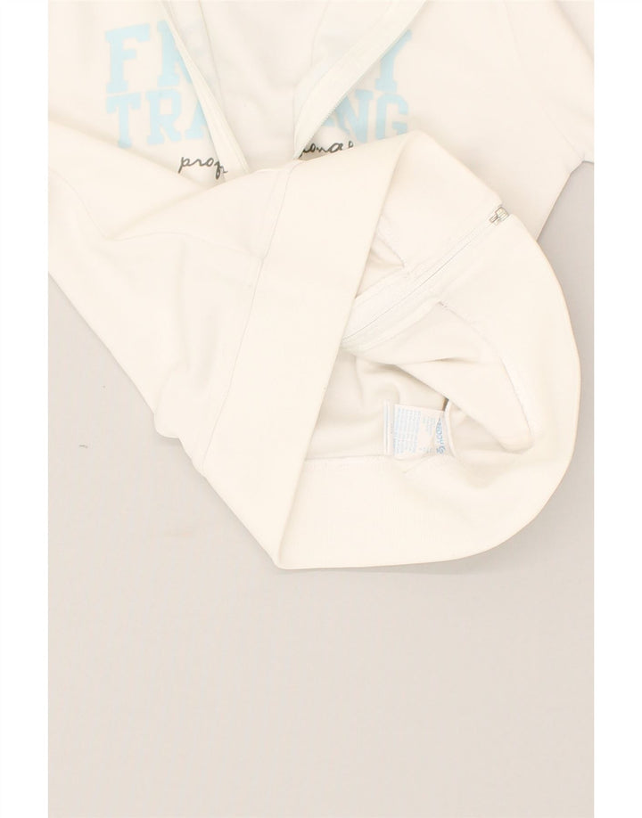 FREDDY Boys Graphic Tracksuit Top Jacket 7-8 Years Small White Polyester | Vintage Freddy | Thrift | Second-Hand Freddy | Used Clothing | Messina Hembry 