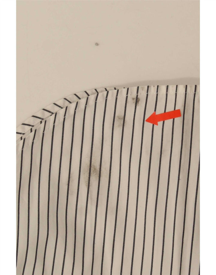 Ralph Lauren Dameskjorte US 6 Medium hvid stribet bomuld