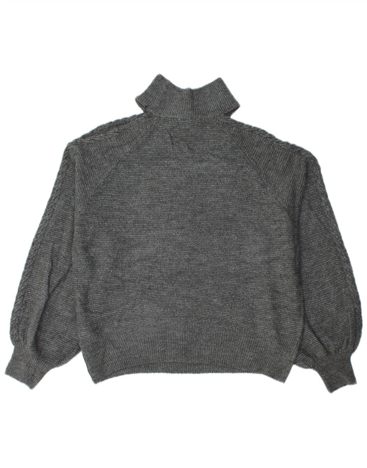 Lipsy Womens Turtle Neck Jumper Sweater UK 16 Large Grey Polyester