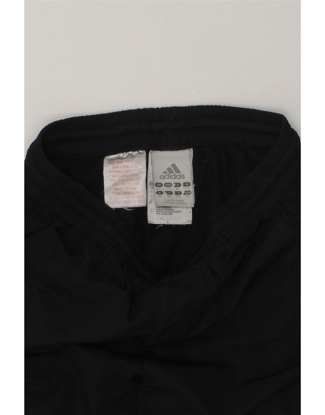 ADIDAS Boys Sport Shorts 7-8 Years Black Polyester | Vintage Adidas | Thrift | Second-Hand Adidas | Used Clothing | Messina Hembry 