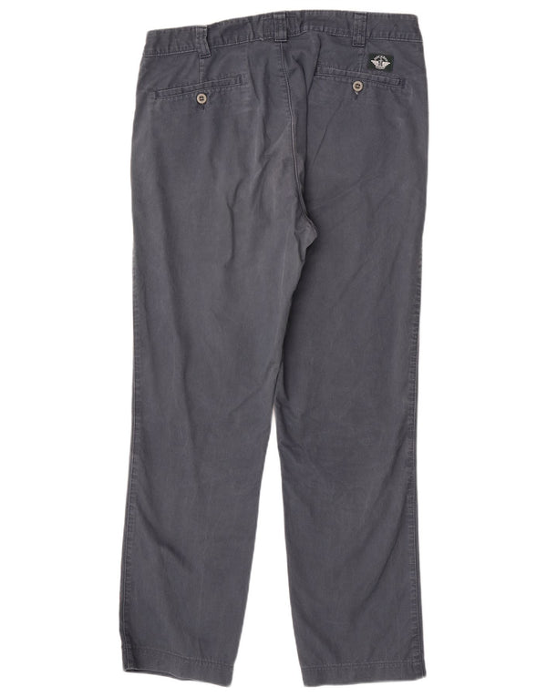 Dockers Mens Khakis Straight Corduroy Παντελόνι W36 L29 Navy Blue