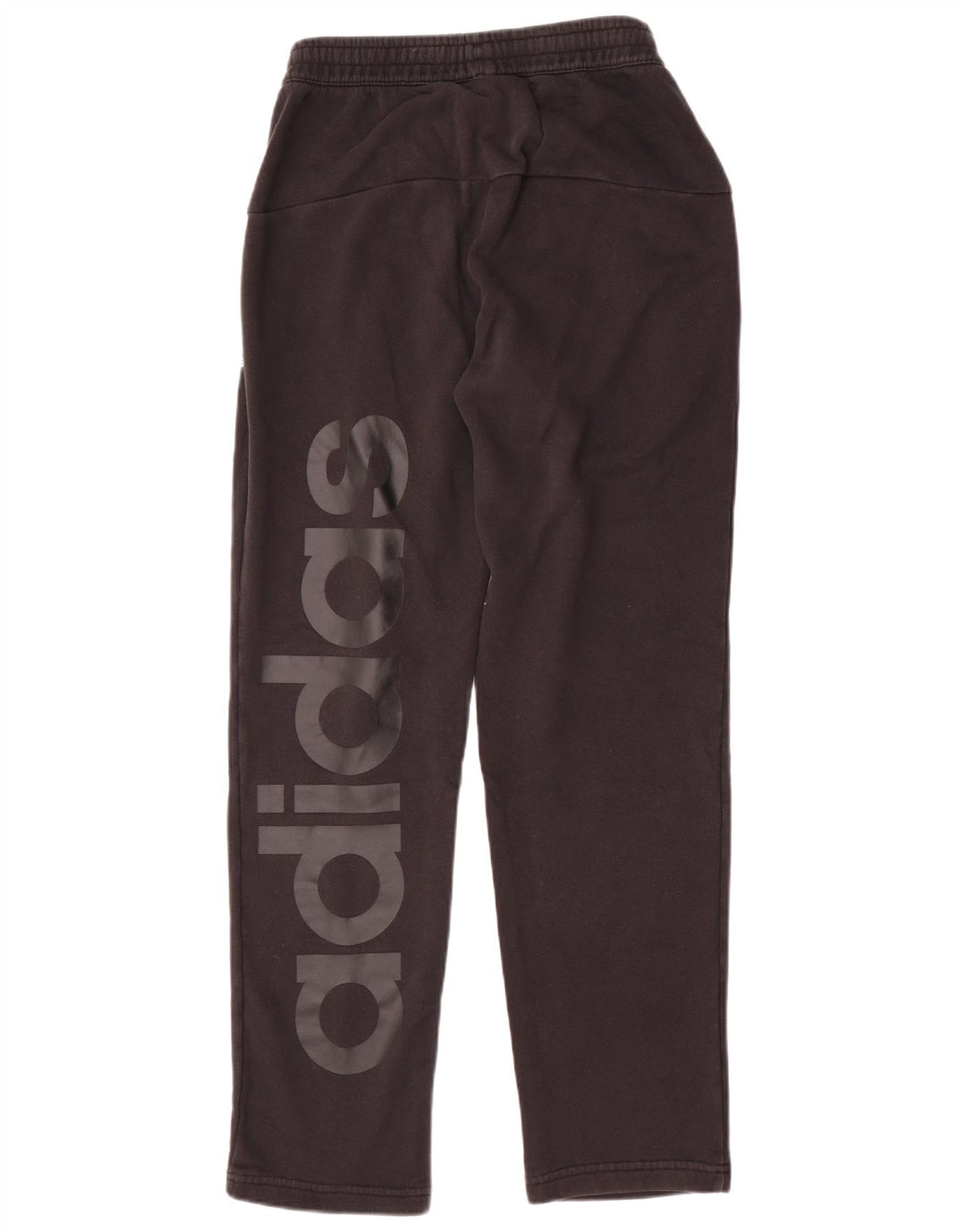 Adidas Mens Graphic Tracksuit Trousers Small Black Cotton