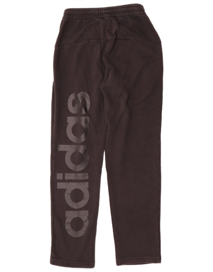 Adidas Mens Graphic Tracksuit Trousers Small Black Cotton