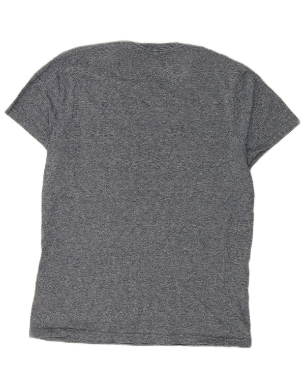 T-shirt grafica da uomo slim fit Jack Wills Top piccolo in cotone screziato blu navy