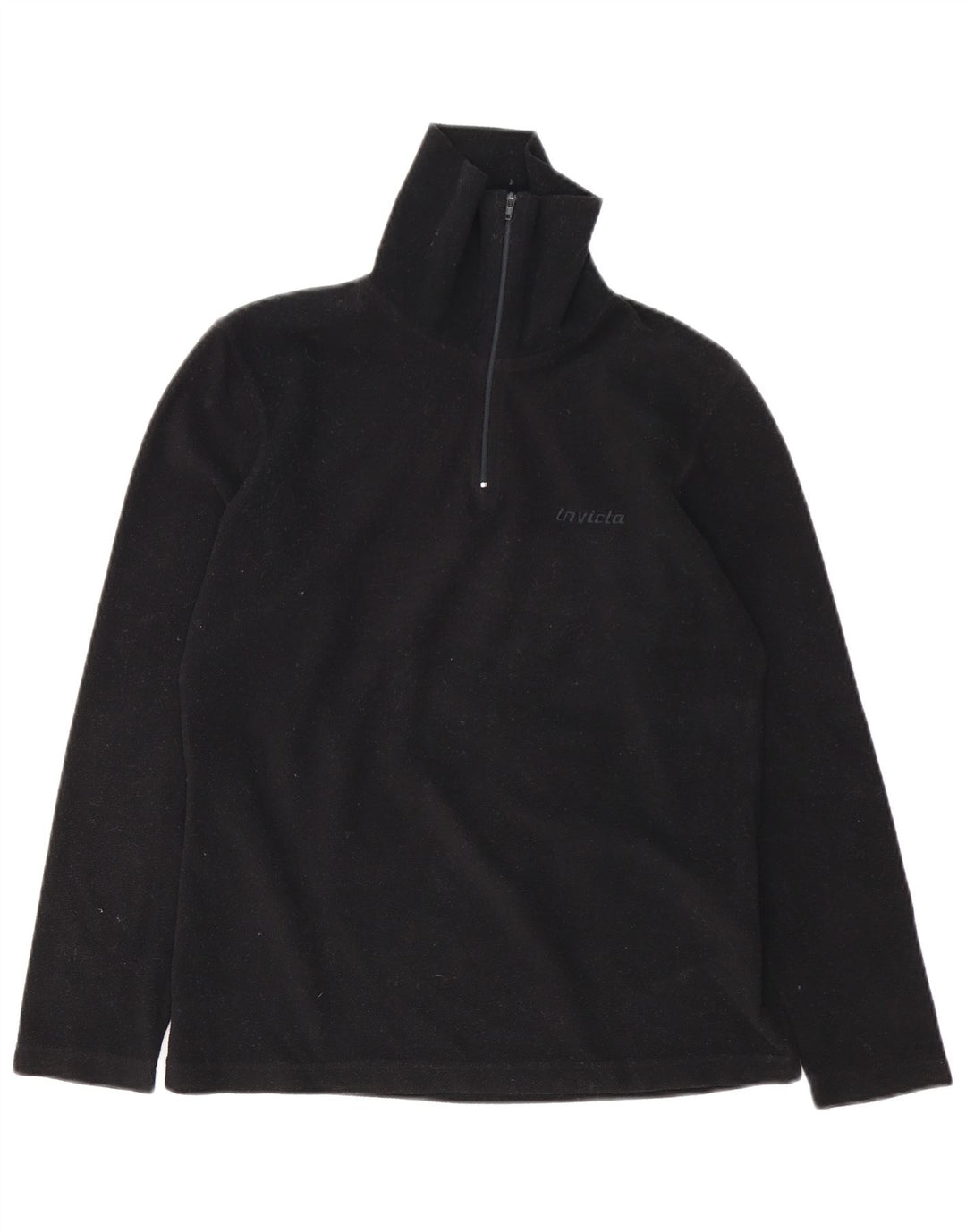 Invicta Dame Fleece Jumper med lynlås DK 14 Stor sort polyester
