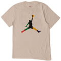 Męski T-shirt z grafiką Jordan, mały, biały, bawełniany