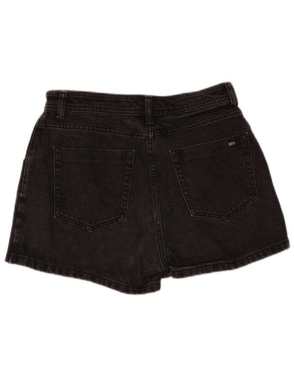 Женские джинсовые шорты Zara Medium W28, черный хлопок