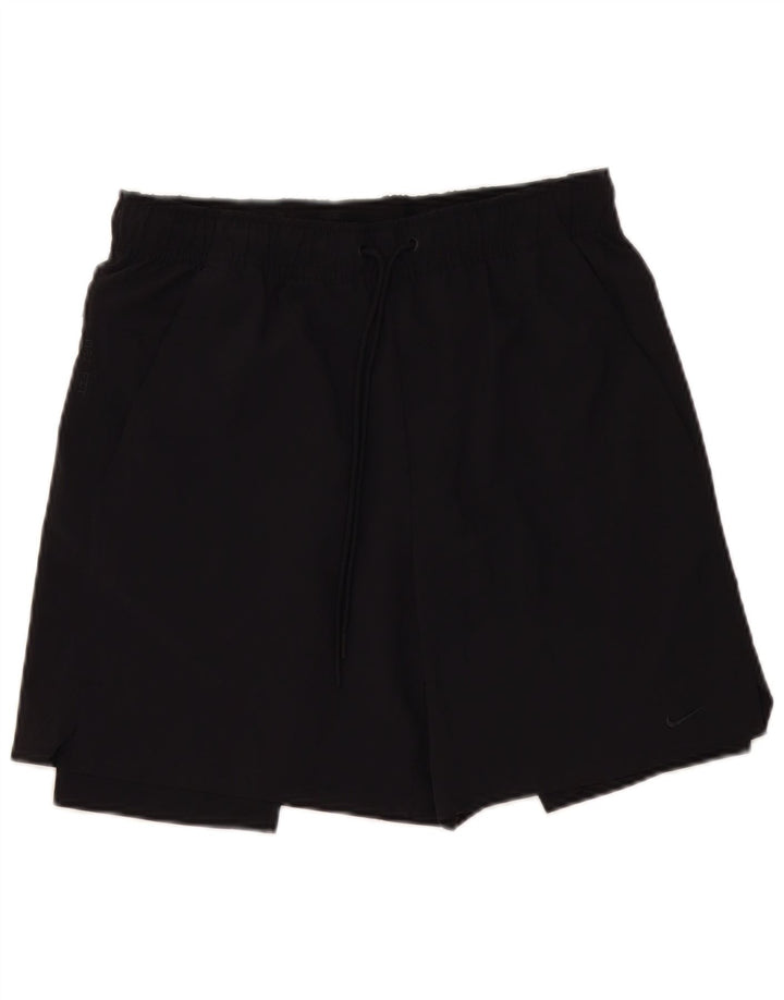 Nike Short de sport Dri Fit pour homme en polyester noir moyen