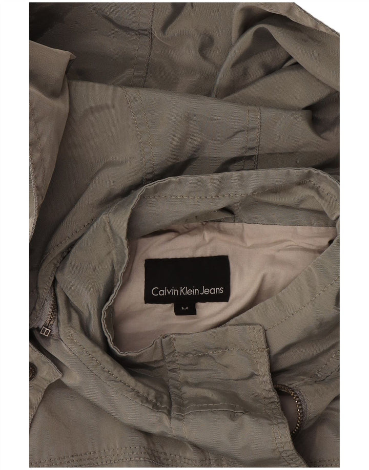 Calvin Klein Jeans Chaqueta utilitaria con capucha para mujer Reino Unido 14 Gris medio