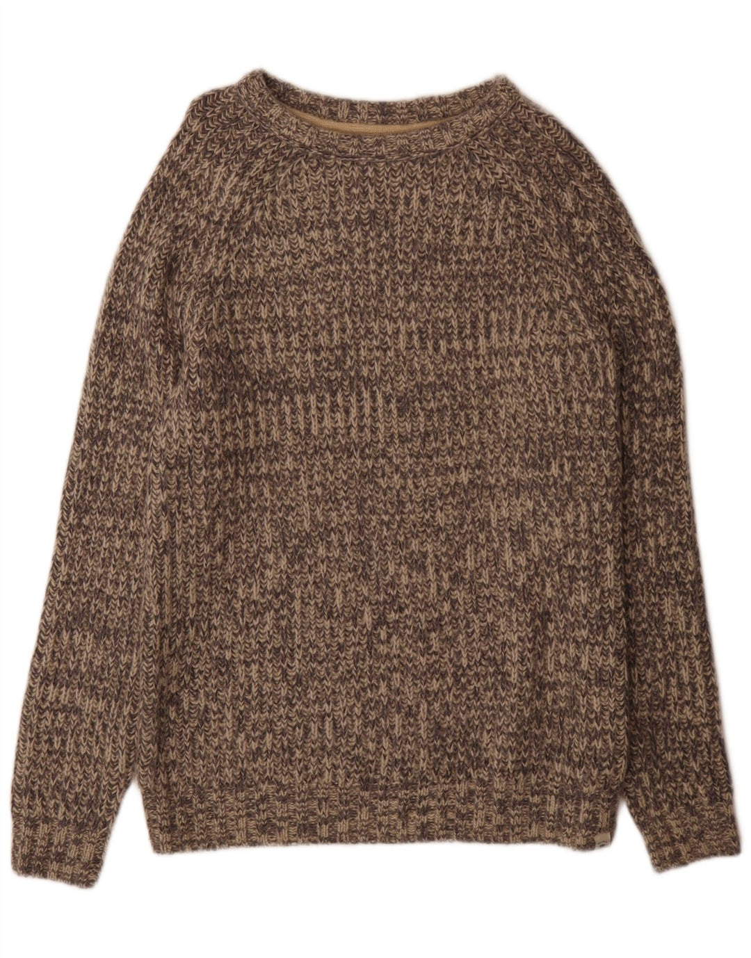 Fat Face Herre Crew Neck Jumper Sweater Medium Grey Flecked Acryl