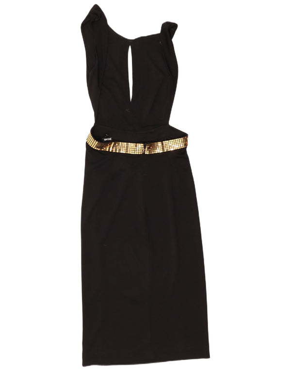 Just Cavalli Womens Cut Out Sleeveless Bodycon Dress IT 44 Medium Black