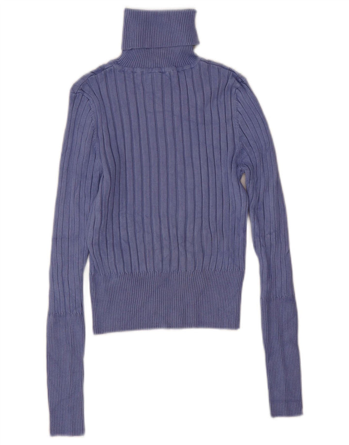 Maglione corto corto da donna Zara con collo alto oversize UK 12 Viola medio