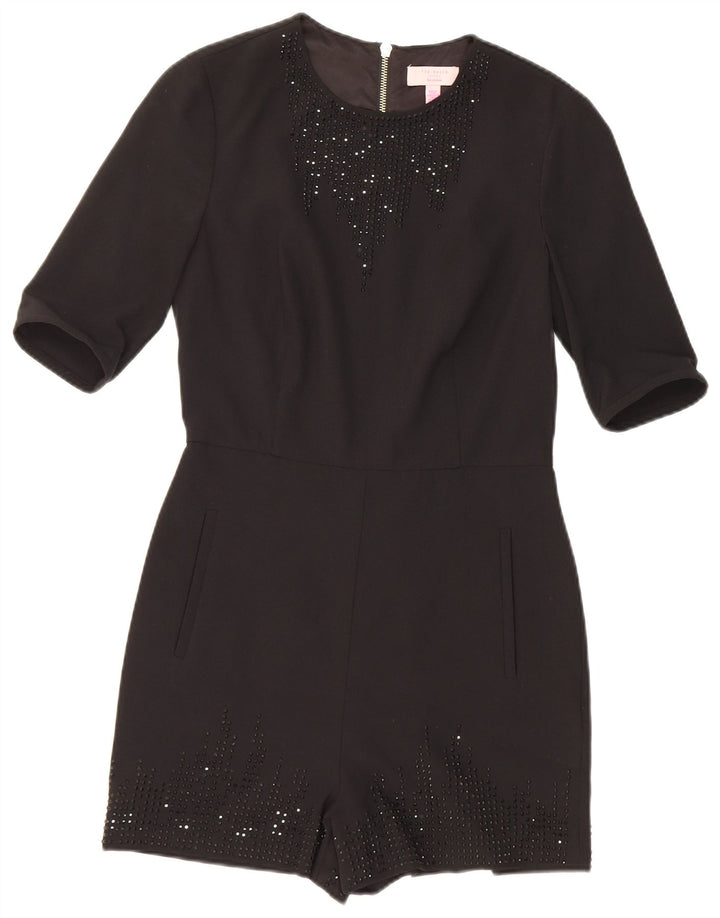 Mono corto para mujer Ted Baker Talla 1 XS Negro Poliéster