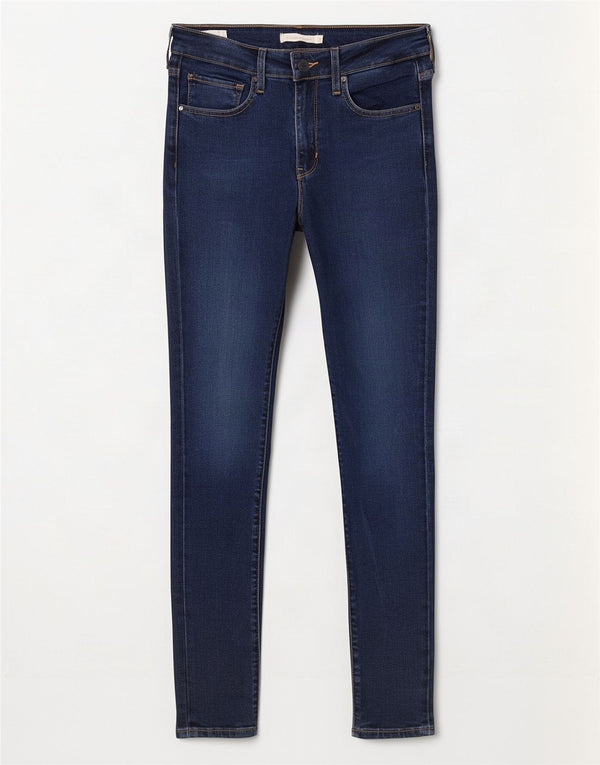 Levi's Womens 721 High Rise Skinny Jeans W27 L30 Blue Lyocell