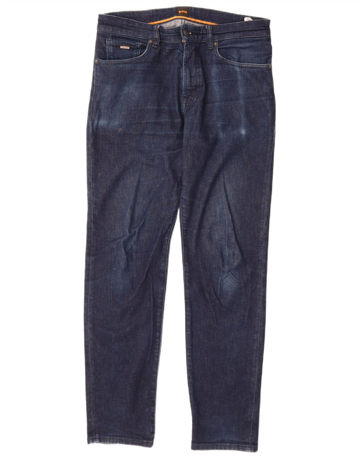 Hugo Boss Womens Slim Jeans W32 L32 Navy Blue Cotton