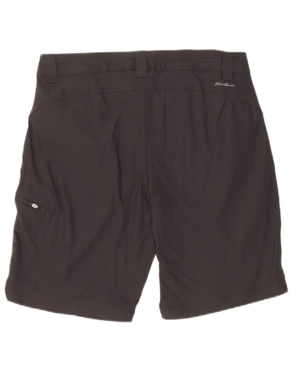 Pantaloncini da trekking da donna Eddie Bauer US 8 Medium W30 Nylon nero
