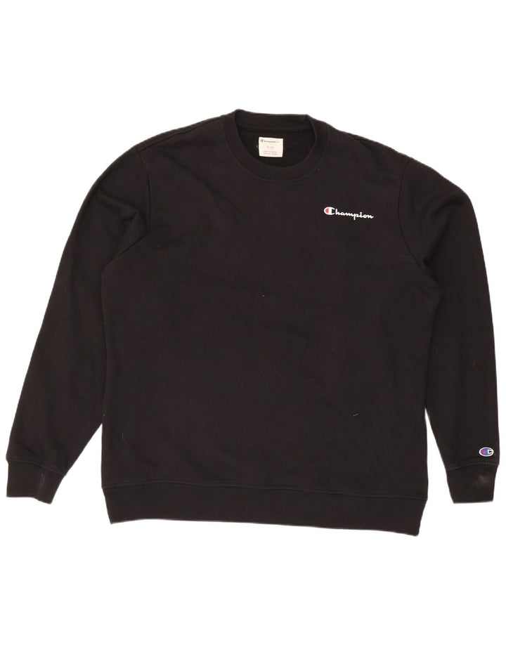 Felpa da uomo Champion Jumper XL in cotone nero