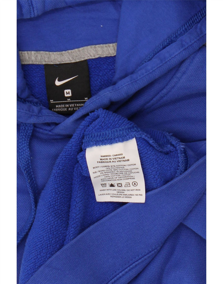 NIKE Mens Graphic Hoodie Jumper Medium Blue Cotton Vintage Nike and Second-Hand Nike from Messina Hembry 