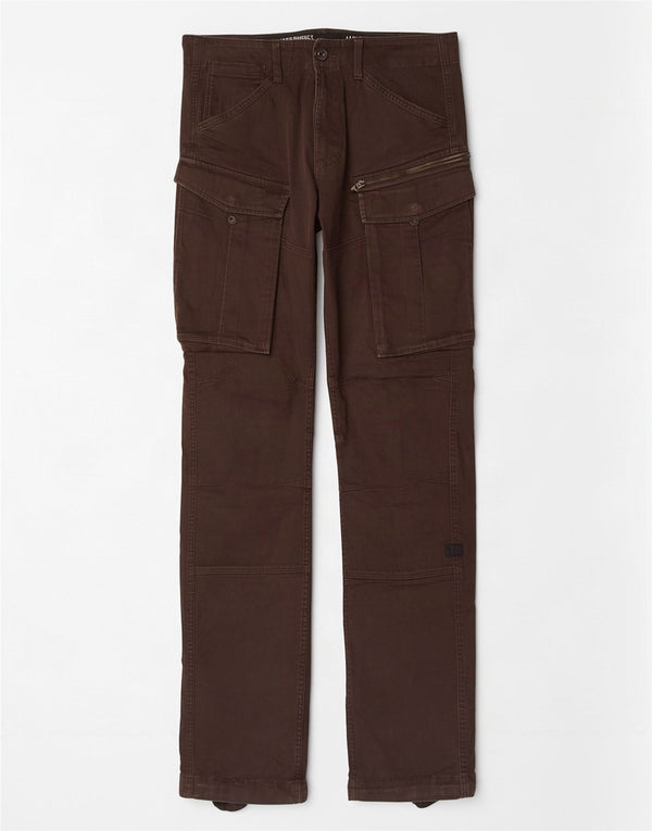 Calça cargo reta masculina G-Star W33 L36 algodão marrom