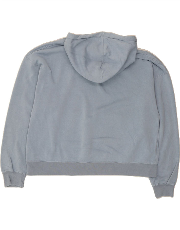 JORDAN Womens Oversized Hoodie Jumper UK 14 Medium Blue Cotton Vintage Jordan and Second-Hand Jordan from Messina Hembry 