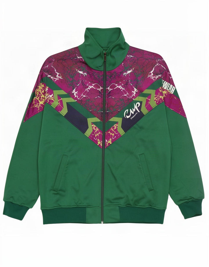 Giacca da tuta da uomo F.LLI Campagnolo IT 50 Medium Green Colourblock