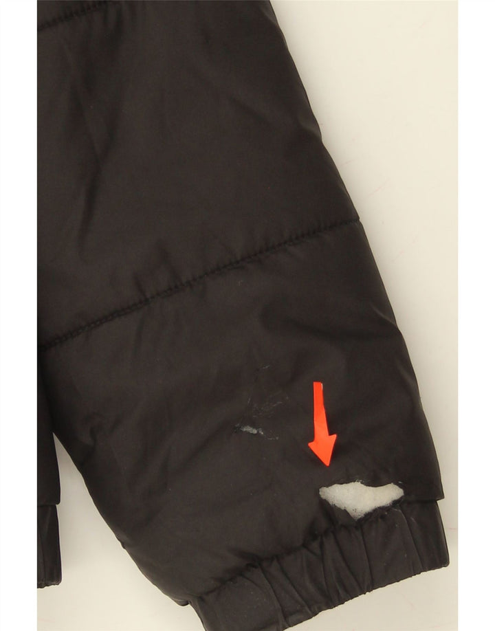 PUMA Womens Oversized Padded Jacket UK 10 Small Black Polyester Vintage Puma and Second-Hand Puma from Messina Hembry 