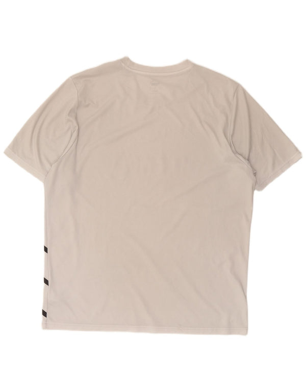 Puma Herren Grafik T-Shirt Top XL Weiß Polyester