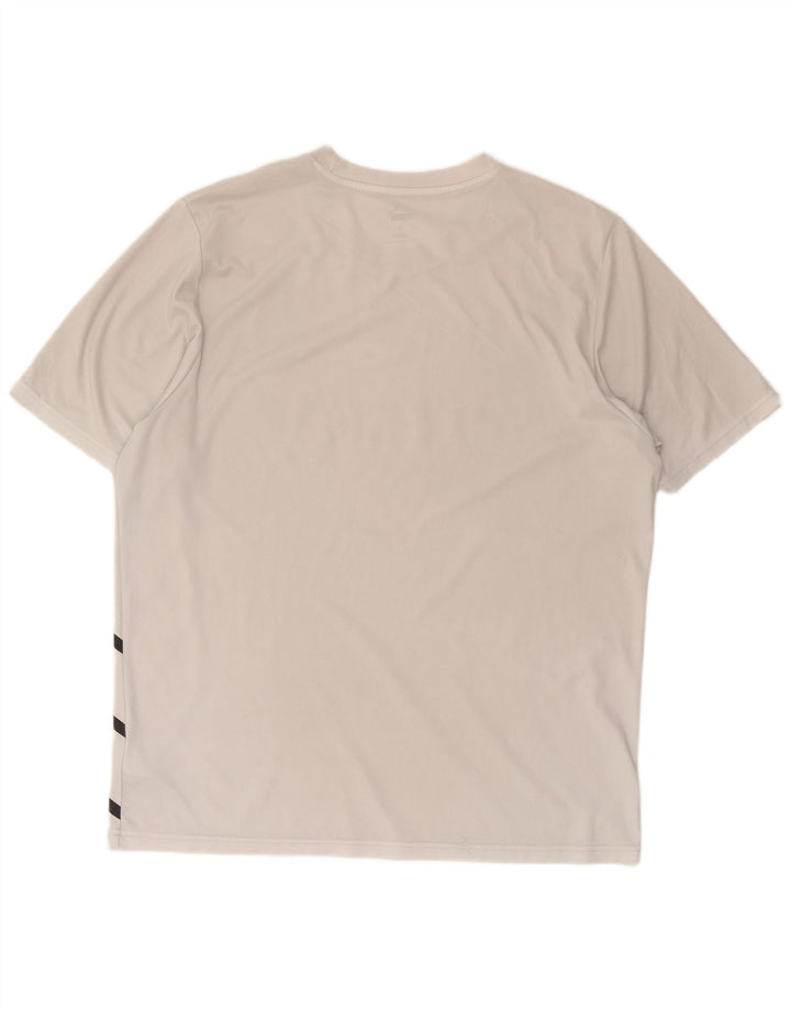 T-shirt grafica da uomo Puma Top XL poliestere bianco