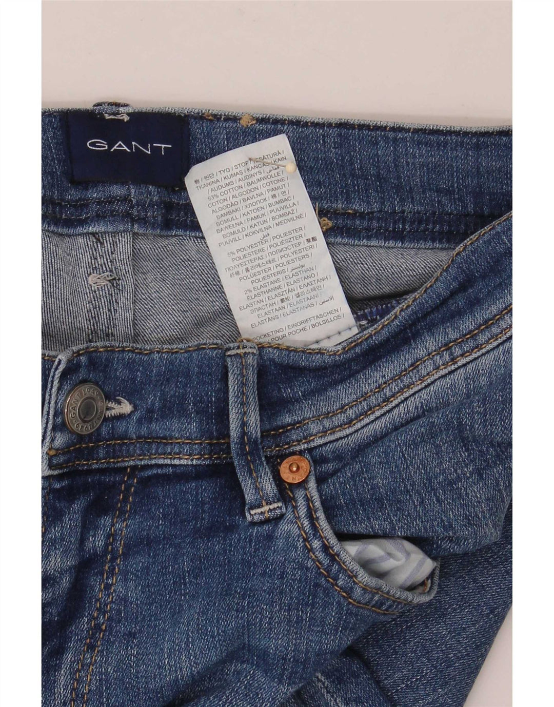 Gant Mens Slim Jeans W30 L30 kék pamut