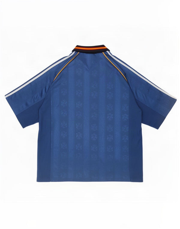 Adidas Mens Spain 1999-2000 away Football Shirt XL Blue Colourblock