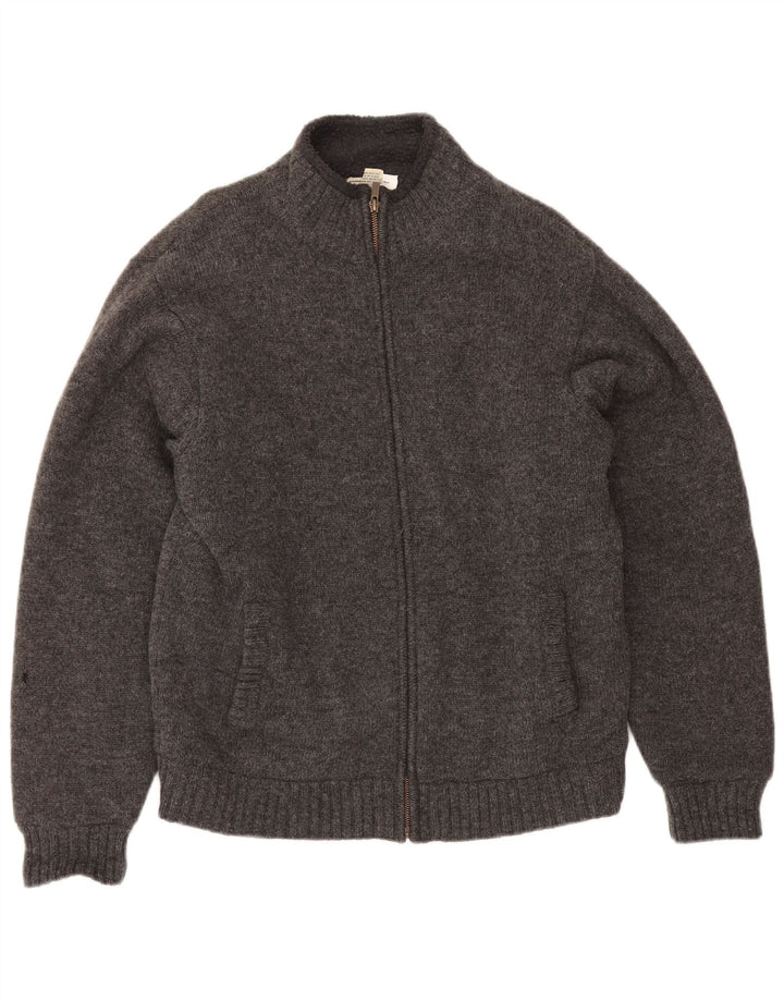 L.L.Bean Cardigan Sherpa Homme Gris Moyen Laine d'Agneau