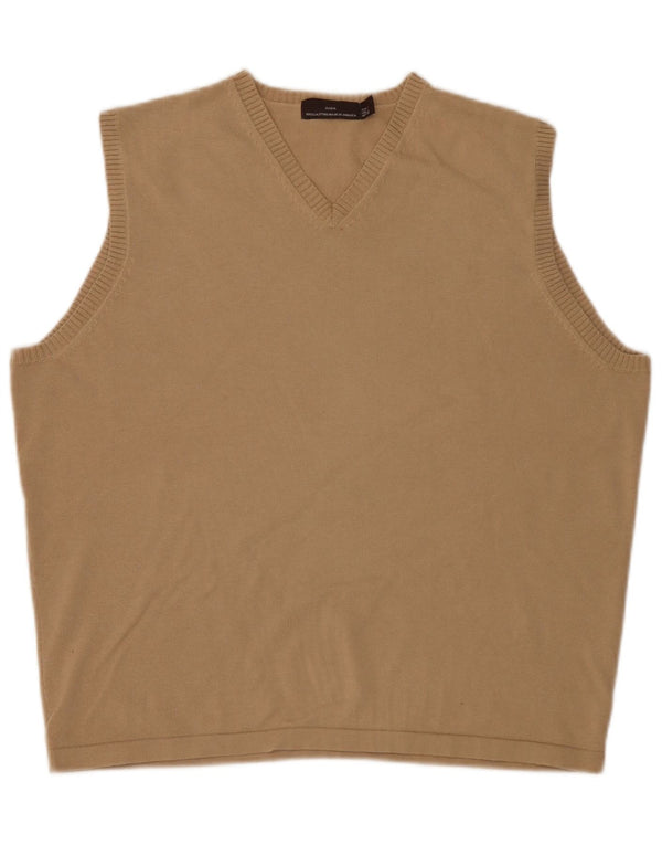 Zara Ανδρικό Γιλέκο Tank Top Large Beige